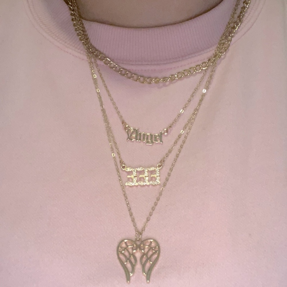 👼 BEAUTIFUL ANGEL NUMBER 333 NECKLACE 👼